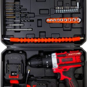 HGCM1381M2 Electric 10mm 20V Power Drill Machine Tool Box Tools Kit Set for Home Power & Hand Tool Kit