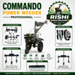 Commando Power Weeder Machine 7.5 HP  Premium Quality Petrol Engine Rishimart.com