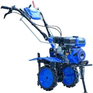 7HP Petrol Power Weeder Solid Tyre 208cc | Mini Tiller Tractor Cultivator Machine | All Types of Crops, Farming, Agriculture, Garden | 2 Forward & 1 Reverse Gear | (MT900GA1-208CC)